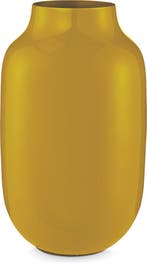 Pip Studio - Vaas - Geel - Metaal - 18x30cm -  –, Verzenden, Nieuw