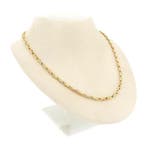 Tricolor gouden cardano schakelketting, Ophalen of Verzenden, Gebruikt, Overige kleuren, Goud