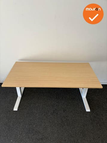 Actiforce SLS 200 - zit-sta bureau - wit onderstel - 160x80, Werkplek, Ophalen of Verzenden, Gebruikt, Bureau