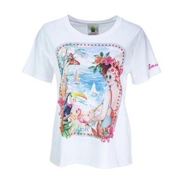 Princess goes Hollywood • wit t-shirt caribbean • 36, Kleding | Dames, Princess goes Hollywood, Verzenden, Wit, Nieuw