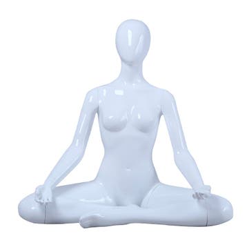 Sport Faceless etalagepop dame glossy wit YOGA03