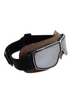 Goggles Motorbril Skibril Bril Donkerbruin Montuur Zilveren, Ophalen of Verzenden, Nieuw, Overige maten, Carnaval