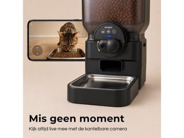MYBOT P5 - Automatische Voerbak - App-bediening - Kantelbare, Verzenden