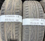 2x 195-55-15 Continental Zomer 2x6.5mm €40 PerBand 195 55 15, Ophalen, Gebruikt, 15 inch, Band(en)