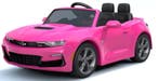 Kinderauto CHEVROLET CAMARO SS,  roze, 12V, leder, RC NIEUW, Ophalen of Verzenden, Nieuw
