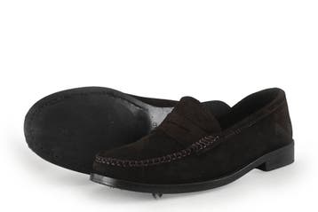 Manfield Loafers in maat 38 Zwart, Verzenden, Zwart, Overige typen, Zo goed als nieuw