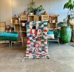 Moroccan Azilal Rug Vintage Handmade Wool Berber Colorful, Nieuw