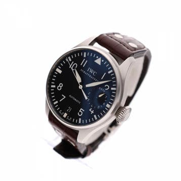 IWC Big Pilot Grosse Fliegeruhr 7-Days IW500401; Automa..., Ophalen of Verzenden, Zo goed als nieuw, Leer, Overige merken