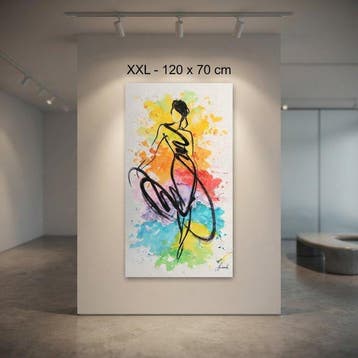 Monika Spiewak - Abstract - Oil Painting Stretched On The