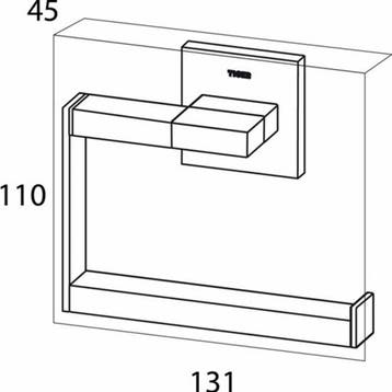 Toiletrolhouder Tiger Items Los RVS, Ophalen of Verzenden, Nieuw