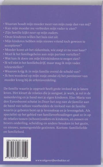 Door het oog van de familie 9789035133150, Verzenden, Gelezen, E.M. van den Eerenbeemt