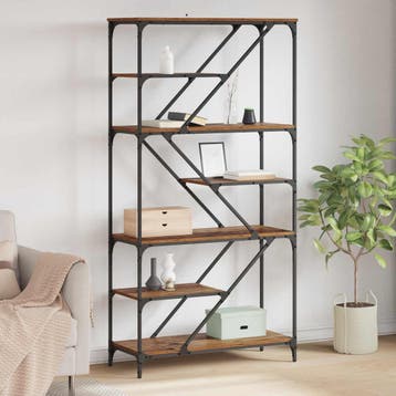 vidaXL Boekenkast Oud Hout 91 x 36 x 176 cm Bewerkt hout, Minder dan 50 cm, Verzenden, Nieuw, 150 tot 200 cm