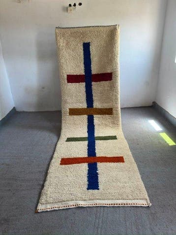 Beni Ourain - Loper - 290 cm - 95 cm - Marokkaanse Beni, Nieuw