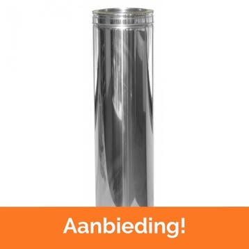 DINAK dubbelwandige kachelpijp voor de laagste prijs !, Huis en Inrichting, Kachels, Ophalen of Verzenden, Nieuw, Hout, Vrijstaand