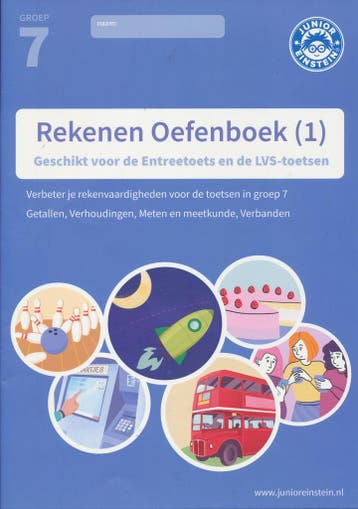 Junior Einstein Rekenen Oefenboek deel 1 groep 7 (per stuk), Verzenden, Nieuw