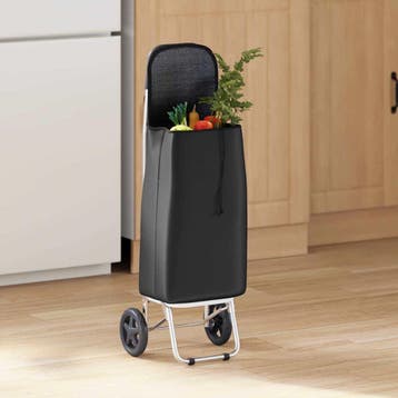vidaXL Winkel trolley Zwart 35 x 28 x 92 cm Oxford stof, Verzenden, Nieuw