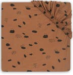 Jollein Jersey Spot Caramel 75 x 95 cm Boxmatras Hoeslaken, Verzenden, Nieuw