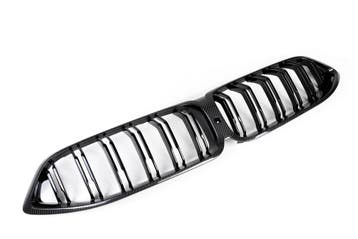 Dit betreft een set BMW 8 Serie carbon grill nieren, Verzenden