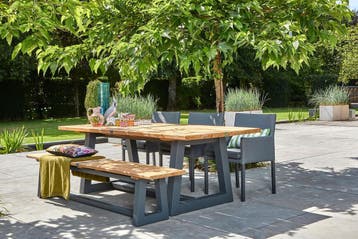 Suns Ovada tuintafel met bank 220 cm SALE |, Ophalen of Verzenden, Nieuw