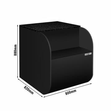 GGM Gastro | Kassa-sectie - 800mm - zwart front - granieten, Verzenden, Nieuw in verpakking, Meubilair