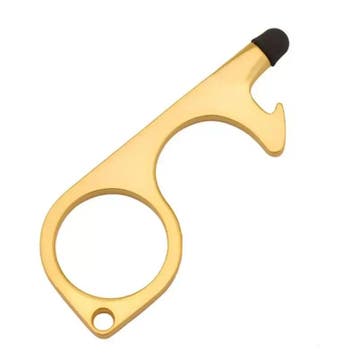 TT-products hygiëne no-contact sleutelhanger goud, Sport en Fitness, Tafeltennis, Ophalen of Verzenden, Nieuw