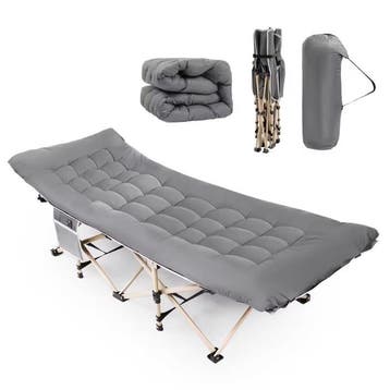 Vouwbaar Campingbed voor Volwassenen met DikkeMatras en Ster, Verzenden, Nieuw