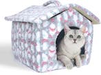 Kattenmand - Kattenhuis - Wigwam - 48x45x39 cm - Nobleza •, Dieren en Toebehoren, Verzenden, Zo goed als nieuw