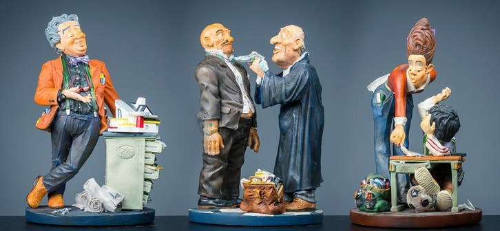 Drie beroepen beelden - Parastone -, Antiek en Kunst, Curiosa en Brocante, Ophalen of Verzenden