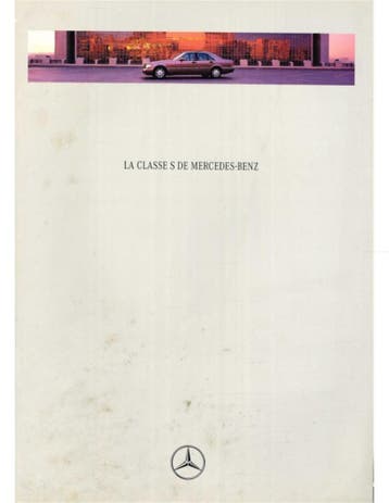 1994 MERCEDES BENZ S KLASSE BROCHURE FRANS, Boeken, Nieuw, Author