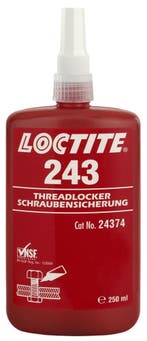 Loctite 243 250 ml, fles, Verzenden, Nieuw