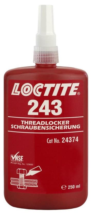 Loctite 243 250 ml, fles, Verzenden, Nieuw