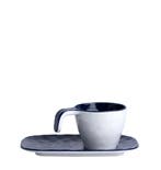 Scheepsservies Summer Espresso Kop en Schotel Navy - 6 Stuks, Ophalen of Verzenden, Nieuw
