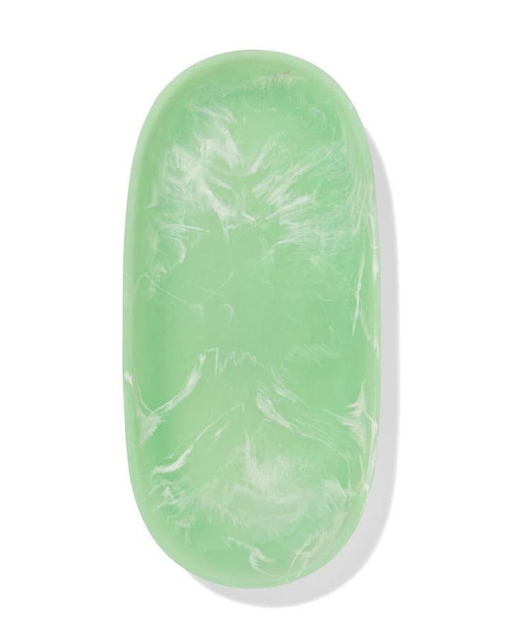 HEMA Badkamer schaaltje 25x12cm epoxy marmerlook groen, Huis en Inrichting, Badkamer | Badtextiel en Accessoires, Nieuw, Verzenden