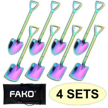 Fako Bijoux - Dessert Bestek - Schep & Schop - 8 Lepels -, Verzenden, Nieuw