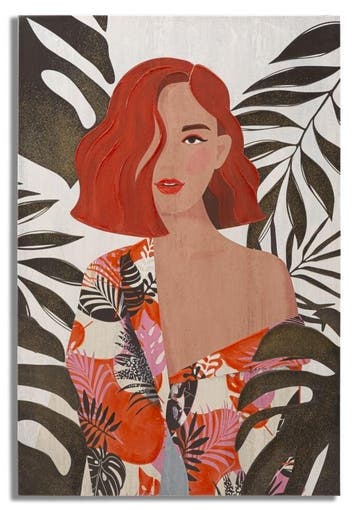 WANDBEDRUKKING/SCHILDERIJ LADY JUNGLE -A- CM 80X2,8X120, Ophalen of Verzenden, Nieuw
