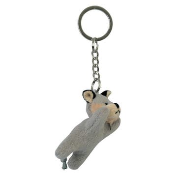 Nature Planet wolf sleutelhanger - pluche - 6 cm, Verzenden, Nieuw