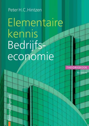 Elementaire kennis bedrijfseconomie deel Theor 9789057522567, Verzenden, Zo goed als nieuw
