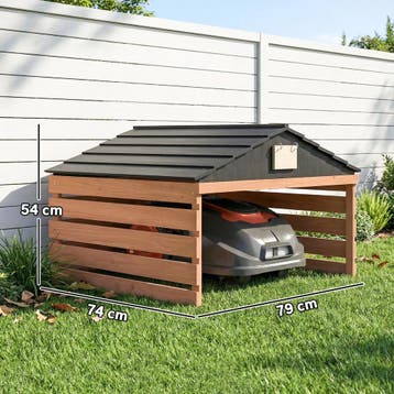 Robotmaaier Garage Houten Overkapping Met Zadeldak Weerbeste, Verzenden