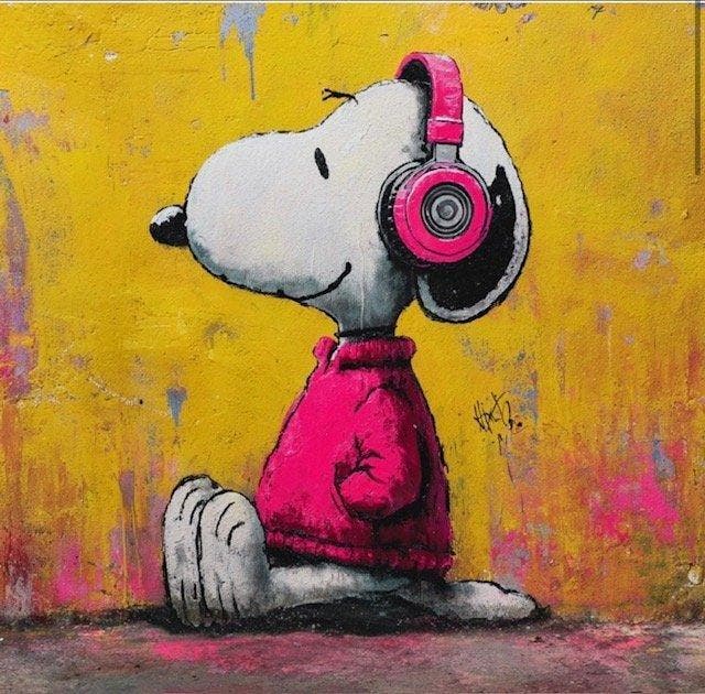 ERIC BRUMETTE - DJ SNOOPY SAVED MY LIFE 23 - Toile L, Antiek en Kunst, Kunst | Designobjecten