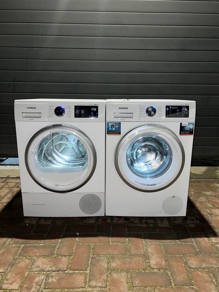 KORTING! SIEMENS 8KG IDOS WASMACHINE SIEMENS 8KG WPDROGER!, Witgoed en Apparatuur, Wasmachines, Minder dan 85 cm, 1200 tot 1600 toeren