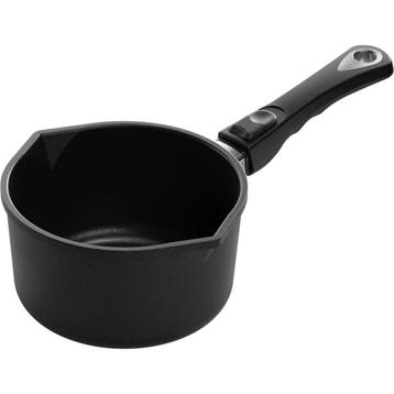 AMT Gastroguss Melk en sauspan Ø 18 cm 2 liter met afneem.., Ophalen of Verzenden, Nieuw, Aluminium, Overige typen