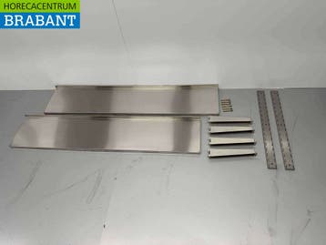 HCB RVS Dubbel Wandschap Schap Basic-line 150 x 30 cm Horeca, Ophalen of Verzenden, Nieuw in verpakking