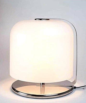 Harvey Guzzini - Luigi Massoni - Tafellamp - Chroom, Plastic, Antiek en Kunst