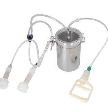 Handmatige Melkmachine 2L met RVS Fles Draagbare Melkset, Dieren en Toebehoren