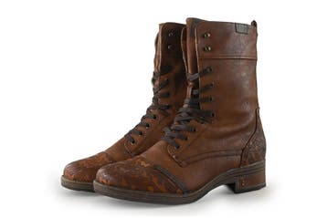 Mustang Veterboots in maat 45 Cognac, Overige kleuren, Verzenden, Overige typen, Zo goed als nieuw