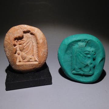 Oud-Egyptisch Terracotta Gietvorm voor het maken van