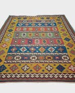 Kelim Afganistan 300x230 wollen vloerkleed handgeweven, 200 cm of meer, Zo goed als nieuw, 200 cm of meer, Groot perzisch tapijt kelim kilim wollen vloerkleed handgeknoopt