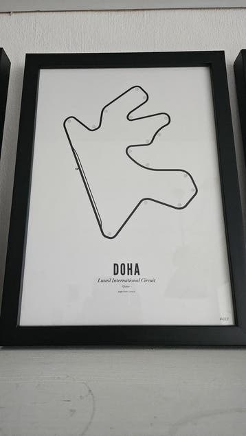 Circuit Poster Doha · Van Wijck Luxe White Edition, Verzamelen, Posters, Ophalen, Nieuw