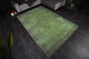 Elegant katoenen vloerkleed POP ART 240x160cm smaragdgroen, Ophalen of Verzenden, Nieuw