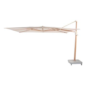 4 Seasons Outdoor Finca 400x300cm zand met woodlook frame -, Nieuw
